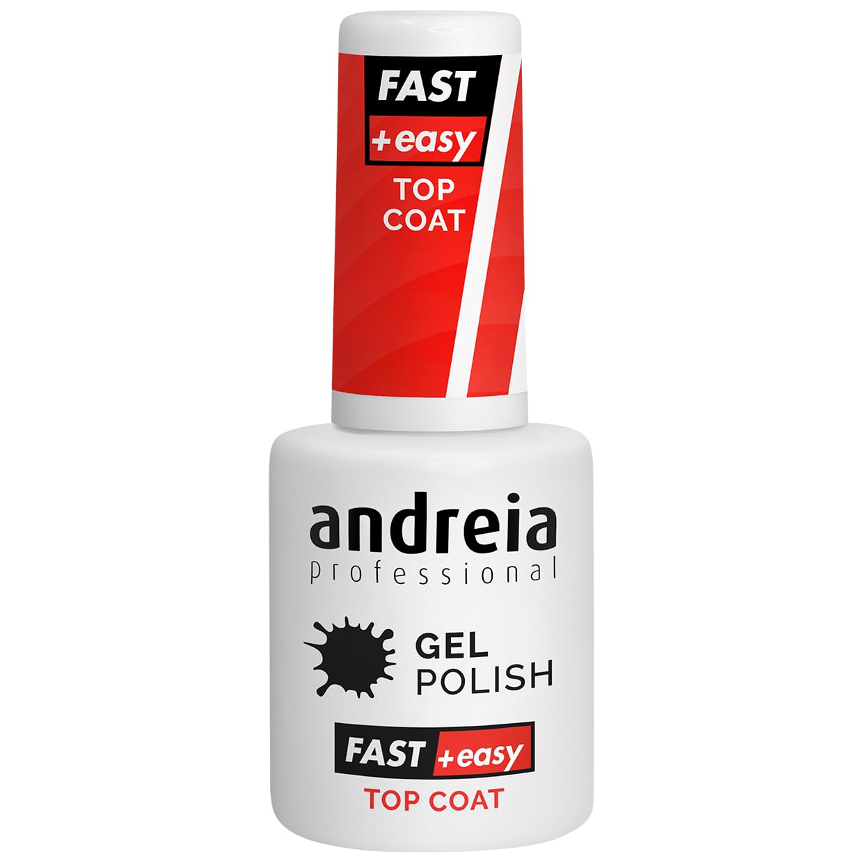 Andreia Professional Gel Nail Top Coat - Fast & Easy Top Coat for Quick Easy Gentle Gel Removal - UV/LED Gloss Finish Polish 10.5ml