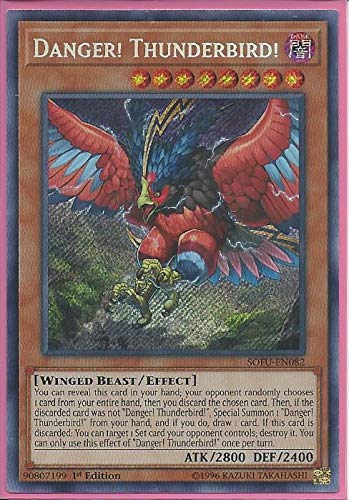 Yu-Gi-Oh! - Danger! Thunderbird! - SOFU-EN082 - Soul Fusion - 1st Edition - Secret Rare