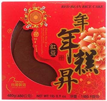 Sticky Rice Cake (Red Bean Nian Gao) - 16.05oz (Pack of 3)