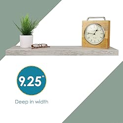 Home Basics MDF 30" Floating Wall Shelf