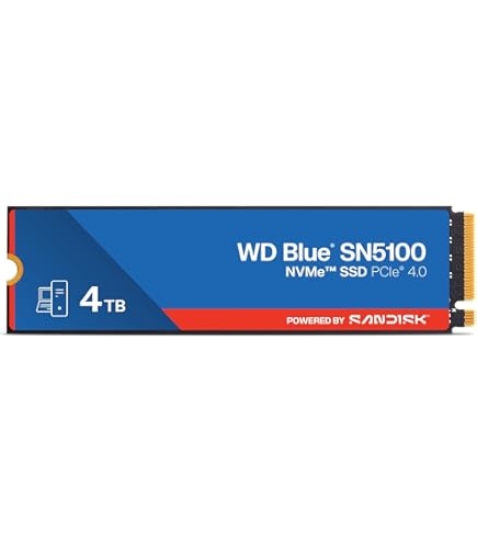 Western Digital 4TB WD Blue SN5000 NVMe Internal Solid State Drive