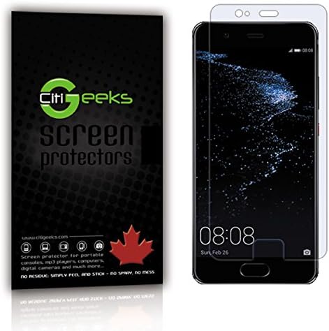 Huawei P10 Tempered Glass Screen Protector - Crystal Clear Toughened Glass Screen Protector with - CitiGeeks Retail Package