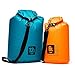 The Friendly Swede 12L and 6L Ultra-light Waterproof - Extra Tough CORDURA Material Dry Sack Bags, Ideal as Inner Lining Bags, Set of 2 (Orange & Teal)