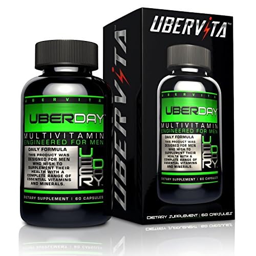 Ubervita Uberday Men's Multivitamin, Superior and Optimum Quality Men's Dietary Supplement, 60 Count image
