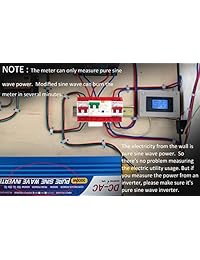 Voltímetro, amperímetro y multímetro de voltaje, corriente, potencia y vatios digital, pantalla LCD AC 80 260 V Bayite