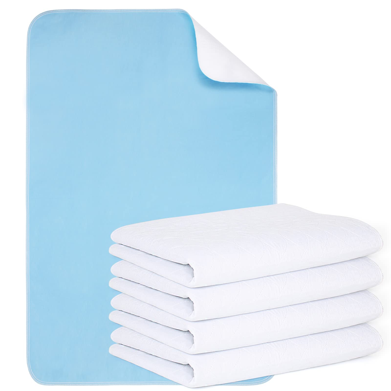 Photo 1 of Mancosi Reusable Incontinence Bed Pads (4 Packs), washable bed pad, Heavy Absorbency (4-Layer) Waterproof Bed Pads 18"X24", nonslip & Skin-friendly, Multi-scenes tailor to Kids, Adults, Elderly & Pets