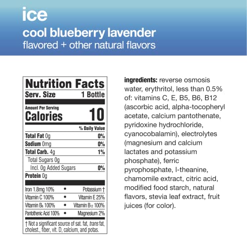 vitaminwater zero sugar ice, electrolyte enhanced water with vitamins ...