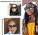 MEETSUN Oversized Square Sunglasses For Women Multi Tinted Frame Designer Fashion Shades (C2, 70)