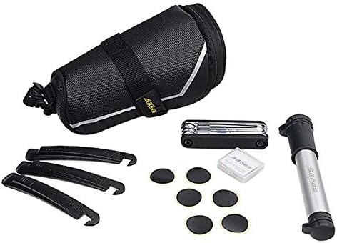 Complete Repair Set Emergency Bicycle tool Kit Self Fixing W/Portable Hand pump and Carry Bag Under Seat Design Best Gift Idea BBK-A2