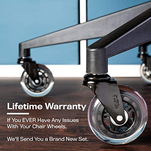 The Original Office Chair Caster Wheels Rollerblade Style (Set of 5