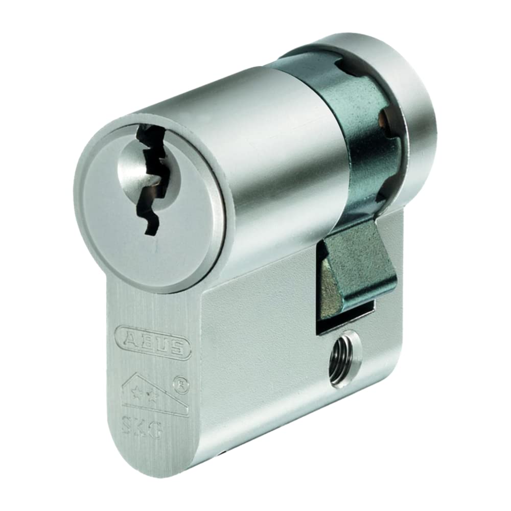 ABUS E60N1030C Euro Profile Half Cylinder,Silver10mm x 30mm