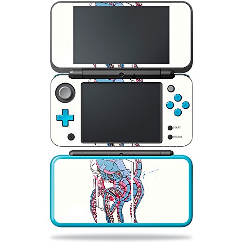 MightySkins Skin Compatible with Nintendo New 2DS XL - Robo Squid | Protective,…