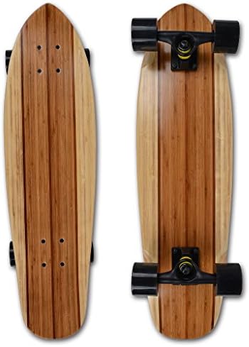 SAYSHUN 28" Cruiser Board Bamboo Maple Skateboard for Beginners and Professional