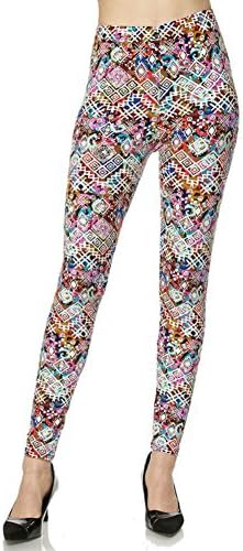 PLUS SIZE PATTERN LEGGING (N407)