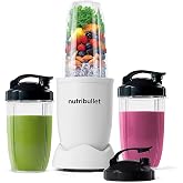 Nutribullet Pro Personal Blender, Shakes, Smoothies, Food Prep, and Frozen Blending, 32 Ounce Cup, 24 Ounce Cups, Flip-top Travel Lids, 900 Watt, Matte White