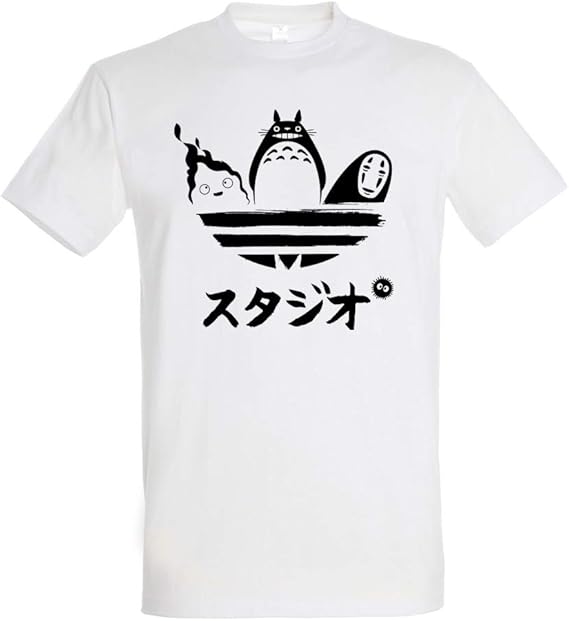Amazon スタジオブランドのtシャツ トトロ 森の精神 綿100 高解像度プリント 白 レディース 通販