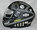 3XL AKUMA STEALTH Motorcycle Helmet MATTE BLACK with Built In LED Lights! USAF logo