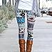 GBSELL New Women Lady Pretty Printed Stretchy Pants Leggings Sport Casual (A, L)