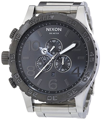 Nixon A083-1762 Mens The 51-30 Chrono Silver Gunmetal Watch