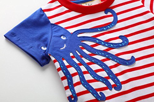 image for Leedford Baby Toddler Kids Boys Girls T-Shirt Classic Short-Sleeve Car