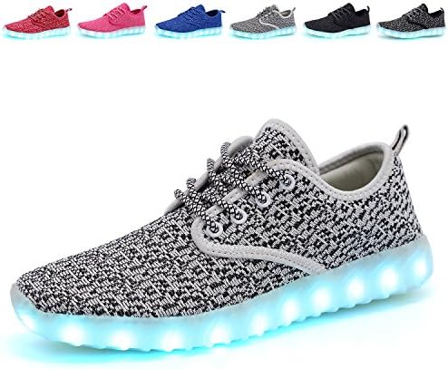 SYKT Kids LED Light Up Shoes Flashing Sneakers for Girls Boys
