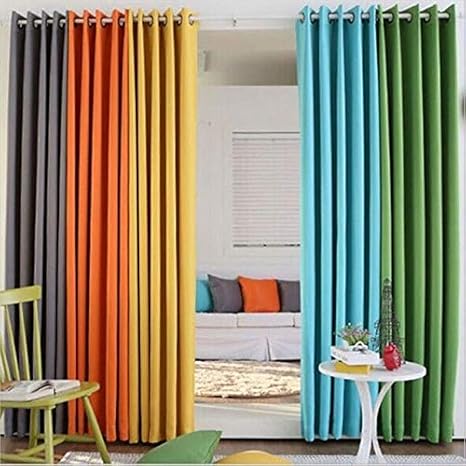 Buy Beesclover Single Panel Modern Solid Colors Blackout Curtains