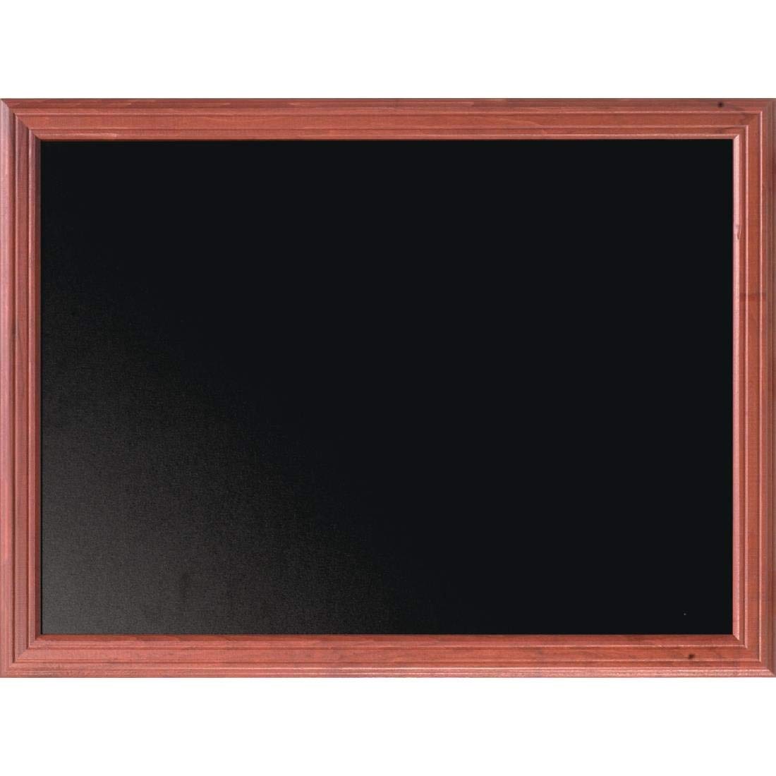 Securit Universal Hardwood Chalk Board, Lacquered Mahogany Finish, Wall Mountable, 60x80cm (WBU-M-60) โ image 1