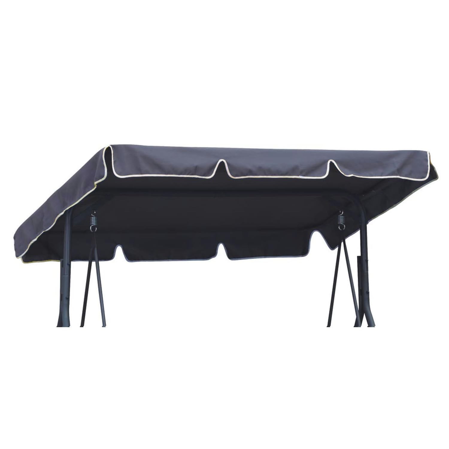 Universal coloured replacement canopy for Garden Swing Cover 3 seater XL size 210x145 cm Patio Hammock Cover Top Garden Outdoor graphite [101]