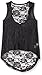 Gia-Mia Dance Big Girls LOL Lace Back Tank, Black, Medium