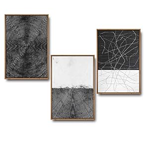 Framed for Living Room Bedroom Buildings Theme for x3 Panels