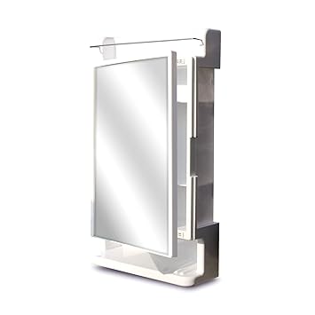 Ciplaplast Strong and Heavy Rich Look Cabinet with Mirror - White