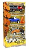 Tonka Metal Diecast Bodies 3 Pack - Natural Gas Tanker, Vintage Cargo Carrier & Tow Truck
