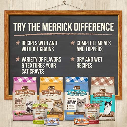 MERRICK PURRFECT BISTRO GRAIN FREE PREMIUM CANNED PATE ADULT WET CAT FOOD, VARIETY PACK, CHICKEN, DUCK, TURKEY – (PACK OF 1) 8.25 LB. CANS