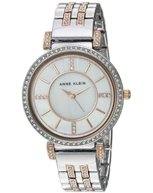 Women's Quartz Metal and Alloy Dress Watch, Color:Two Tone (Model: AK/3145MPRT)