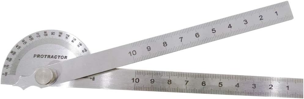 Degree Protractor, Protractor, Stainless Steel Protractor, Adjustable ...