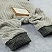 Fitwarm Knitted Dog Pajamas, Dog Clothes for Small Dogs Girl Boy, Pet Onesie with Feet, Doggy Outfit, Light Grey, Medium
