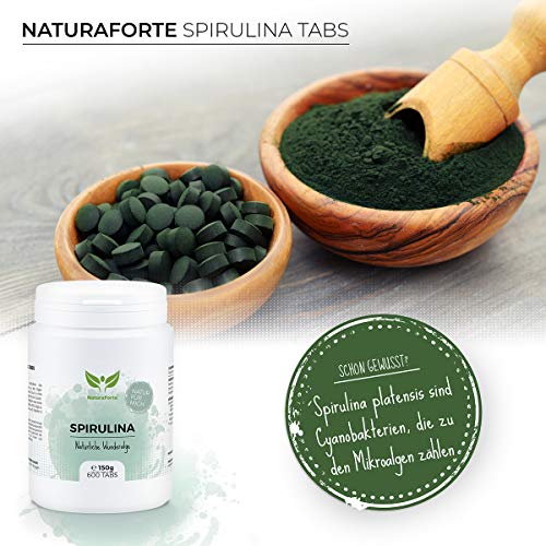 NaturaForte Spirulina Tabletten 3 Monate Vorrat Hochdosiert