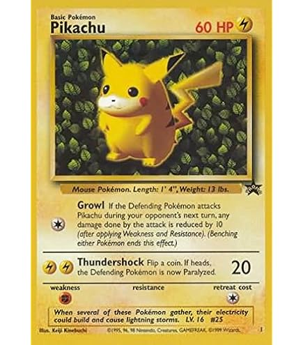 Amazon.com: Pokemon - Pikachu (27) - Wizards Black Star Promos