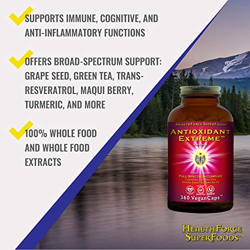 image for HealthForce SuperFoods Antioxidant Extreme - 360 Vegan Capsules - All 