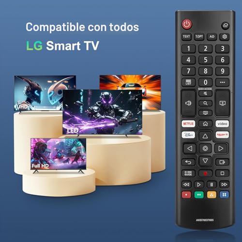 Universal Remote Control for LG Original Television, with Batteries