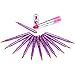 Lip Brush Set, FITDON Retractable Lip Brush with Cover Travel for Lipstick Gloss Applicator, Made with Cruelty Free Synthetic Bristles 10PCS (Pattern)