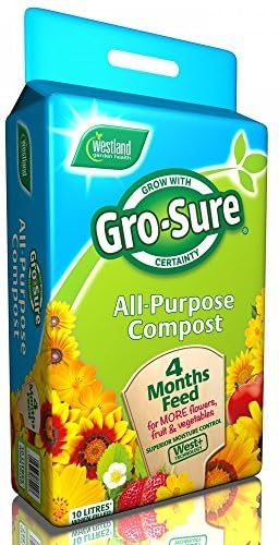 10L WESTLAND GRO-SURE ALL PURPOSE COMPOST GARDEN PLANT SOIL CONTAINER by Westland Horticulture