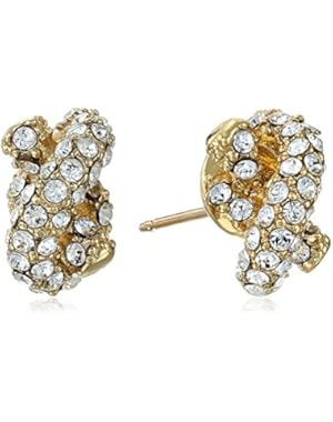 Sailor's Knot Pave Stud Earrings