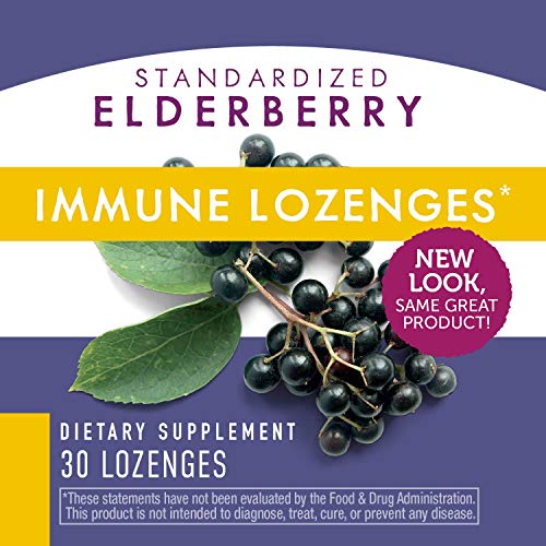 Nature's Way Sambucus Immune Elderberry Lozenges* with Vitamin C