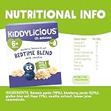 Kiddylicious Bedtime Blend Blueberry Banana & Oat Pouches 3x4 12pk view 4