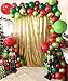 Christmas Balloon Garland Arch Kit 16Ft Length 110pcs Green Red Fresh Green Gold Color Balloons for Kids Xmas Home Holiday New Year Party Backdrop Decorations