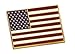 Forge American Flag Lapel Pin Proudly Made in USA- Gold Plated Rectangle Bulk