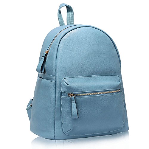 blue backpack purses