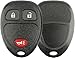 KeylessOption Just the Case Keyless Entry Remote Key Fob Shell Replacement For 15777636