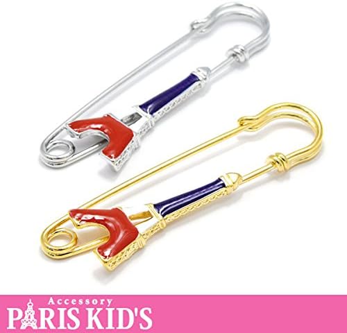 Amazon Co Jp Paris Kid S トリコロール ｶﾗｰ タワー ﾌﾞﾛｰﾁ J3s ｼﾙﾊﾞｰ 服 ファッション小物